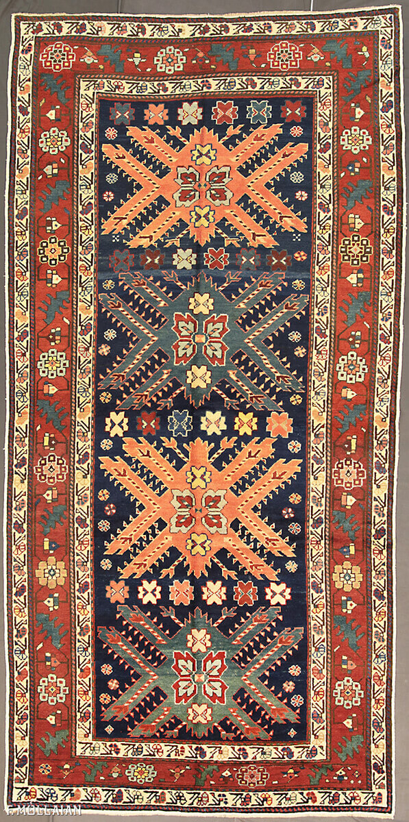 Antique Caucasian Kazak Adler Rug n: 8341